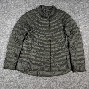 Athleta Goose Down Packable Puffer Jacket Women’s XS Lightweight Snap Front